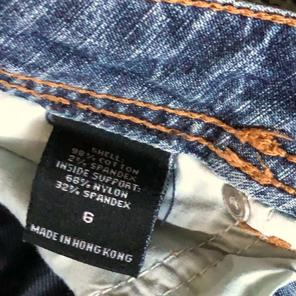 Victoria’s Secret VTG 90's mid rise booty lift panel boot cut jean Size 6/32.5 - Picture 6 of 11